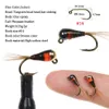 VAMPFLY 24PCS#16 TUNGSTEN BEAD HEAD JIG NYMPH FLAY HOOK HOOK FAST EURO FLIES FLIES REAT TROUT HEARDEAD FIRISH