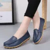 Loafers Genuine Leather Shoes Woman Soft Boat shoes for Women Flats shoes Big size 3544 Ladies Loafers NonSlip Sturdy Sole