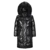 Women's Down Parkas Coat Winter Style 2024 Bright Face Coats Woman Thicked Cotton vadderade kläder Europa och Amerika