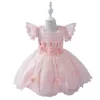 Girl Dresses Wedding Flower Bambe Clothes Vestidos Infantil for Girls Princess Tutu Infant Birthday Party Abito da sera nato