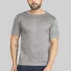 T-shirts pour hommes HX mode hommes T-shirts couleurs unies mince été à manches courtes T-shirts décontracté hauts hommes vêtements goutte