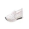 HBP Não-marca Leve Elegante Malha Superior Sola Grossa Sapatos Casuais Para Senhoras Malha Sapatos de Caminhada Mulheres