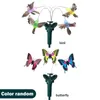 Decorazioni da giardino Colibrì volante solare Farfalle svolazzanti da ballo per interni ed esterni Atmosfera artigianale creativa impermeabile per la casa