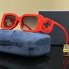 Summer damdesigners solglasögon orange presentförpackning glasögon mode lyxmärke solglasögon ersättare linser charm kvinnor mäns unisex modell rese strand paraply
