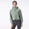 Lu Coat Align Hoody Lemon Cotton Coat New Winter Running Women's Thicked Yoga Fiess Suit Training Top Tight Jackets Women With Thumb 2024