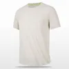 Ice Thin Short Sheeved T-shirt för män Löst montering Casual Sports sömlös överdimensionerad topp cool och andningsbar snabb torkningskläder 9fvp {kategori}