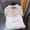 Xinxinbuy Men designer tee t shirt 2024 Italien blommebrev jacquard 1854 stickad kofta kort ärm bomullskvinnor grå svart vit grön s-2xl