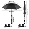 Części do wózka wózek Parasol Baby for Sun Shade Parasol Parasol Wózek Wózek Outdorek 50 UV Prot