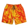 Męskie szorty marmurowe marmurowe deskę straży pożarnej Summer Abstract Druku