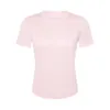 Luxtres Nieuwe vochtabsorptie Zweetend waterkoelend waterkoeling sport T-shirt dames snel drogende ademende rente tennistop