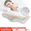 Memory Foam Bed Orthopedic Pillow Neck Protection Slow Rebound Memory Pillow Butterfly Shaped Health Cervical Neck 240304
