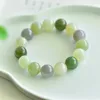 Strand Hetian Jade Qinghai Materiale High Duobao Bracciale 1738#