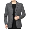 Giacche Blazer Personality Personality Giacca da uomo Wild Giacca di alta qualità Stampa a quadri Slim Blazer Coat Wedding Party Club Abito maschio maschio