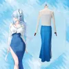 Genshin Impact Shenhe Cos Dress Dress Suspender Dress Knitting Cardigan Game Animation Role Play Suit Female