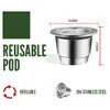 ICafilas Stainless Steel Refillable Reusable For Nespresso Coffee Capsule Cafeteira Filter for Essenza Mini Citi 240313