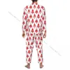Men's Sleepwear Men Pajama Sets Red Christmas Trees For Man Shirt Long Sleeve Male Soft Home Loungewear