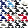 68 Colors Mix Mens Baseball Fitted Hats Royal Blue Red Black Angeles Pink Rose Sport Full Closed Hearts Caps new York Chapeau Stitch World Series Patched SD Jan20-04