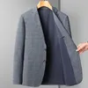 Herenpakken 2024 Hoogwaardige Vier Seizoenen Alle Match Knappe Business Casual Banket Licht Mode Jasje Blazer Rosa hombre