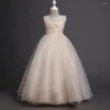 Meisje Jurken 4-14Y Tiener Meisjes Bruiloft Prinses Jurk Voor Kinderen Elegante Bruidsmeisje Verjaardagsfeestje Baljurk Kinderen Pageant Vestidos