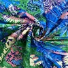 Halsdukar 130 cm Jungle Big Square Scarf Design Twill Silk Women Kerchief For Ladies Fashion Shawl Echarpe Beach Handduk