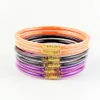 Bracelet en Silicone Transparent pour Halloween, noir, Orange, violet, poudre d'or, nouveau Bracelet JELLY BANGLE pour femmes, 2023