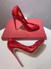 Robe chaussures rouge métallisé cuir bout rond femmes pompes défilé mode sans lacet fête mariage sexy grande taille 43 44 45