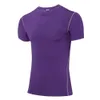 Mensar Tight Training Suit Running Short Sleeve Sportswear Elastic Quick Tork T-Shirt FD7O