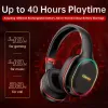 Headphones Picun UG05 Wireless Bluetooth Gaming Headset Foldable With Vibration Sound Effect Led Gradient Lighting Gamer Dedicated Headset