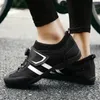 Sapatos de ciclismo masculinos para bicicleta, tênis de corrida de bicicleta de estrada, sola de borracha com trava automática, esportes respiráveis