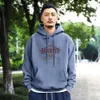 Yu Wenle Trendy Marke 2023 Frühling und Herbst Neue Pullover Mit Kapuze Lange Ärmeln Plüsch Winter Lose männer Blau Große