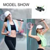 Handdoek 1pc Bamboe Houtskoolvezel Koel gevoel Fitness Ademend Zweetabsorberend Oefening Zomer Zacht Sneldrogend Sport