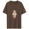 T-shirt con stampa animalier 2024, nuova maglietta POLO stampata del designer, manica corta in cotone di alta qualità da uomo