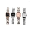 Montres-bracelets en acier inoxydable Bracelet montre femmes mode minimaliste tempérament montres petit carré Quartz montre-bracelet Relojes Para Mujer