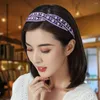 Klipsy do włosów moda retro ząbkowana opaska do włosów shinny kryształowy cross dziewcząt hoop nhinestone koreański styl słodki opaska na głowę