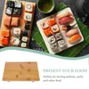 Juegos de vajilla Bandeja de sashimi de sushi de estilo japonés Plato exquisito Plato para servir