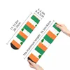 Herrstrumpor roliga fotleden Irland St Patrick's Day Hip Hop Casual Crew Sock Gift Mönster tryckt