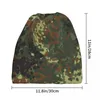 ベレー帽Flecktarn Camo Bandana Neck Gaiter for Ski Running女性男性を包むスカーフアーミーカモフラージ