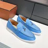 Casual Shoes Italy Leather Loafers For Women Flat 2024 Designer Luxury Golf Brand Mocasines Walking Trendy Female Large Size