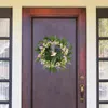 Fiori decorativi Fiori finti Ghirlanda di foglie artificiali primaverili vibranti con simulazione realistica Decorazione ghirlanda per porta d'ingresso per un colorato