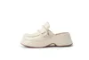 74 Jurk Enkele Schoenen Dames in Lente en Zomer Leer Plat 2024 Dames Platform 64201 Sprg