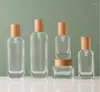 Bottiglie di stoccaggio 50g30ml50ml100ml120ml Bottiglia di vetro trasparente Vaso di latta Lozione Emulsione Siero Fondotinta Crema Gel Essenza per gli occhi Imballaggio per la pelle