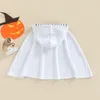 Jaquetas Criança Bebê Meninas Meninos Halloween Com Capuz Xales Dos Desenhos Animados Fantasma Impressão Manto Cosplay Traje 6M-3T