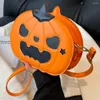 Sacos de ombro Saco de Halloween Abóbora Diabo Crossbody Mulheres Engraçado Novidade Presente Doce Tratar Casual Bolsa de Celular