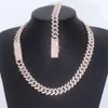Yuyinggems индивидуальная мода из стерлингового серебра 925 пробы Vvs с муассанитовым бриллиантом и кубинским звеном цепи для ювелирного ожерелья