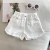 Sommer Baby Kleinkind Shorts Mädchen Casual Weiß Schwarz Jeans Mädchen Strand Hosen Kinder Kleidung Kinder Kurze Hosen 240305