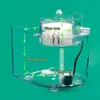 Mini aquário acrílico transparente peixe keeper aquário portátil desktop peixe para tanque para betta peixe starter 240314