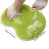 Carpets Back Foot Wash Brush With Sucker Massage Mat Scrubber Exfoliating Pad