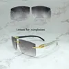 Lentes quadradas grandes para óculos de sol de madeira carter 012, para óculos de chifre de búfalo 012, lente somente óculos de sol, lentes coloridas 1 furo