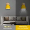 Wandlamp van hout, Scandinavisch modern, E27, draaibaar, zonder lichtbron, stijlvol gemonteerd voor slaapkamerdecoratie