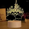 Tafellampen Acryl 3D Nacht LED-verlichting Lamp USB Romantisch neonbord Kerstversiering Thuis Slaapkamer Verjaardag Decor Huwelijksgeschenken